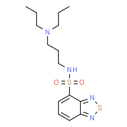 ChemSpider 2D Image | N-[3-(Dipropylamino)propyl]-2,1,3-benzothiadiazole-4-sulfonamide | C15H24N4O2S2