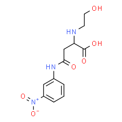 ChemSpider 2D Image | N~2~-(2-Hydroxyethyl)-N-(3-nitrophenyl)asparagine | C12H15N3O6