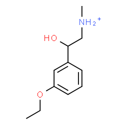 ChemSpider 2D Image | 2-(3-Ethoxyphenyl)-2-hydroxy-N-methylethanaminium | C11H18NO2
