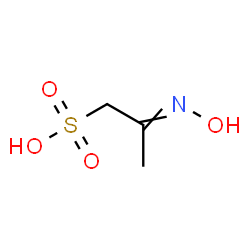 ChemSpider 2D Image | 2-(Hydroxyimino)-1-propanesulfonic acid | C3H7NO4S