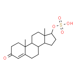 ChemSpider 2D Image | 3-Oxoandrost-4-en-17-yl hydrogen sulfate | C19H28O5S