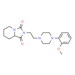 ChemSpider 2D Image | 2-{2-[4-(2-Methoxyphenyl)-1-piperazinyl]ethyl}tetrahydroimidazo[1,5-a]pyridine-1,3(2H,5H)-dione | C20H28N4O3