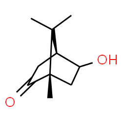 ChemSpider 2D Image | (1S,4S)-5-Hydroxy-1,7,7-trimethylbicyclo[2.2.1]heptan-2-one | C10H16O2