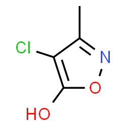 ChemSpider 2D Image | 4-Chloro-3-methyl-1,2-oxazol-5-ol | C4H4ClNO2