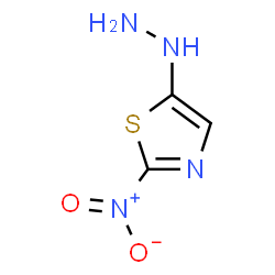 ChemSpider 2D Image | 5-Hydrazino-2-nitro-1,3-thiazole | C3H4N4O2S