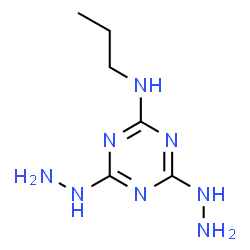 ChemSpider 2D Image | 4,6-Dihydrazino-N-propyl-1,3,5-triazin-2-amine | C6H14N8