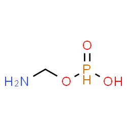 ChemSpider 2D Image | Aminomethyl hydrogen phosphonate | CH6NO3P