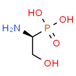 ChemSpider 2D Image | [(1S)-1-Amino-2-hydroxyethyl]phosphonic acid | C2H8NO4P