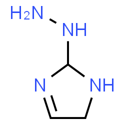 ChemSpider 2D Image | 2-Hydrazino-2,5-dihydro-1H-imidazole | C3H8N4