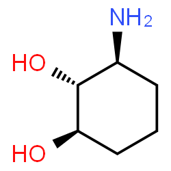 ChemSpider 2D Image | (1R,2R,3S)-3-Amino-1,2-cyclohexanediol | C6H13NO2
