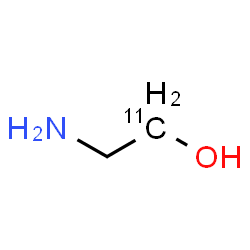 ChemSpider 2D Image | 2-Amino(1-~11~C)ethanol | C11CH7NO