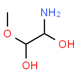 ChemSpider 2D Image | 1-Amino-2-methoxy-1,2-ethanediol | C3H9NO3