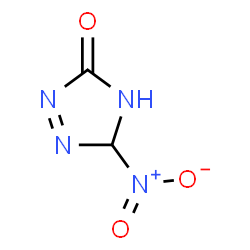 ChemSpider 2D Image | 5-Nitro-4,5-dihydro-3H-1,2,4-triazol-3-one | C2H2N4O3