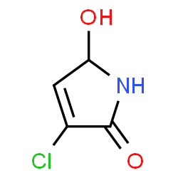 ChemSpider 2D Image | 3-Chloro-5-hydroxy-1,5-dihydro-2H-pyrrol-2-one | C4H4ClNO2
