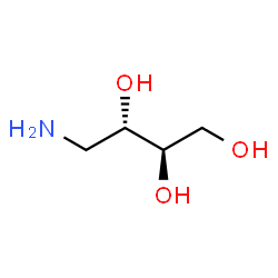 ChemSpider 2D Image | (2R,3S)-4-Amino-1,2,3-butanetriol | C4H11NO3