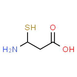 ChemSpider 2D Image | 3-Amino-3-sulfanylpropanoic acid | C3H7NO2S