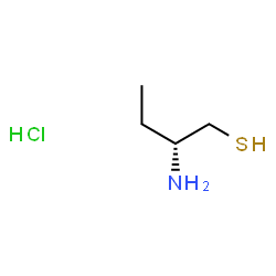 ChemSpider 2D Image | (2R)-2-Amino-1-butanethiol hydrochloride (1:1) | C4H12ClNS