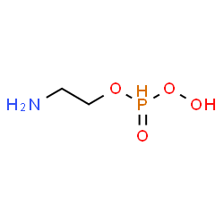 ChemSpider 2D Image | 2-{[Hydroperoxy(oxido)phosphoranyl]oxy}ethanamine | C2H8NO4P
