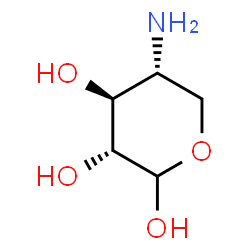 ChemSpider 2D Image | 4-Amino-4-deoxy-D-xylopyranose | C5H11NO4