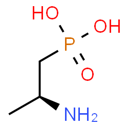 ChemSpider 2D Image | [(2S)-2-Aminopropyl]phosphonic acid | C3H10NO3P