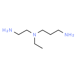ChemSpider 2D Image | N-(2-Aminoethyl)-N-ethyl-1,3-propanediamine | C7H19N3