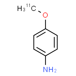 ChemSpider 2D Image | 4-[(~11~C)Methyloxy]aniline | C611CH9NO
