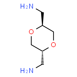 ChemSpider 2D Image | (2R,5S)-1,4-Dioxane-2,5-diyldimethanamine | C6H14N2O2