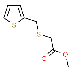 ChemSpider 2D Image | Methyl [(2-thienylmethyl)sulfanyl]acetate | C8H10O2S2