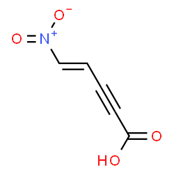 ChemSpider 2D Image | (4E)-5-Nitro-4-penten-2-ynoic acid | C5H3NO4
