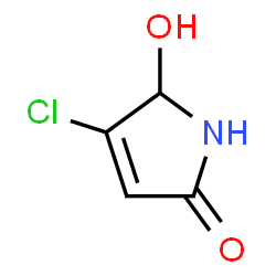 ChemSpider 2D Image | 4-Chloro-5-hydroxy-1,5-dihydro-2H-pyrrol-2-one | C4H4ClNO2