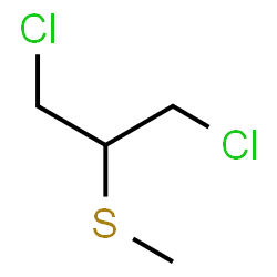 ChemSpider 2D Image | 1,3-Dichloro-2-(methylsulfanyl)propane | C4H8Cl2S