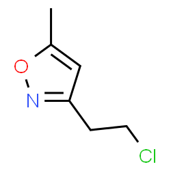 ChemSpider 2D Image | 3-(2-Chloroethyl)-5-methyl-1,2-oxazole | C6H8ClNO