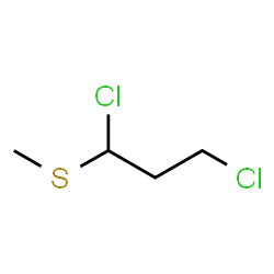 ChemSpider 2D Image | 1,3-Dichloro-1-(methylsulfanyl)propane | C4H8Cl2S