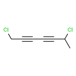 ChemSpider 2D Image | 1,6-Dichloro-2,4-heptadiyne | C7H6Cl2