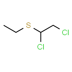 ChemSpider 2D Image | 1,2-Dichloro-1-(ethylsulfanyl)ethane | C4H8Cl2S