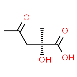 ChemSpider 2D Image | (2S)-2-Hydroxy-2-methyl-4-oxopentanoic acid | C6H10O4