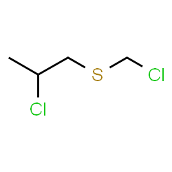 ChemSpider 2D Image | 2-Chloro-1-[(chloromethyl)sulfanyl]propane | C4H8Cl2S