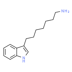 ChemSpider 2D Image | 7-(1H-Indol-3-yl)-1-heptanamine | C15H22N2
