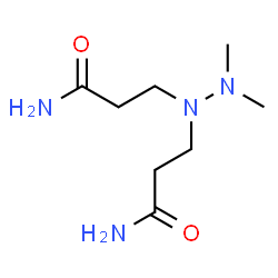 ChemSpider 2D Image | 3,3'-(2,2-Dimethyl-1,1-hydrazinediyl)dipropanamide | C8H18N4O2