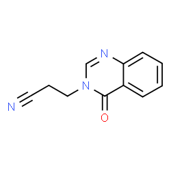 ChemSpider 2D Image | 3-(4-Oxo-3(4H)-quinazolinyl)propanenitrile | C11H9N3O