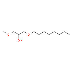ChemSpider 2D Image | 1-Methoxy-3-(octyloxy)-2-propanol | C12H26O3