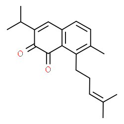 ChemSpider 2D Image | 3-Isopropyl-7-methyl-8-(4-methyl-3-pentenyl)-1,2-naphthalenedione | C20H24O2
