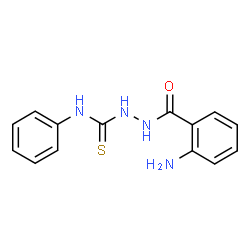 ChemSpider 2D Image | 2-(2-Aminobenzoyl)-N-phenylhydrazinecarbothioamide | C14H14N4OS