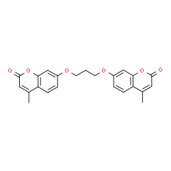 ChemSpider 2D Image | 7,7'-[1,3-Propanediylbis(oxy)]bis(4-methyl-2H-chromen-2-one) | C23H20O6