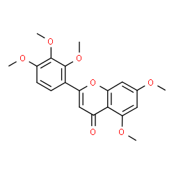 ChemSpider 2D Image | 2',3',4',5,7-Pentamethoxyflavone | C20H20O7