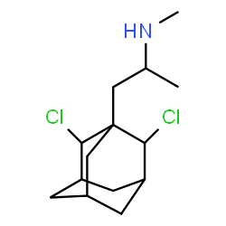 ChemSpider 2D Image | 1-(2,8-Dichloroadamantan-1-yl)-N-methyl-2-propanamine | C14H23Cl2N