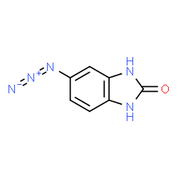 ChemSpider 2D Image | 5-Azido-1,3-dihydro-2H-benzimidazol-2-one | C7H5N5O