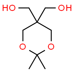 ChemSpider 2D Image | (2,2-Dimethyl-1,3-dioxane-5,5-diyl)dimethanol | C8H16O4