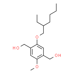 ChemSpider 2D Image | {2-[(2-Ethylhexyl)oxy]-5-methoxy-1,4-phenylene}dimethanol | C17H28O4