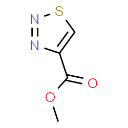 ChemSpider 2D Image | Methyl 1,2,3-thiadiazole-4-carboxylate | C4H4N2O2S